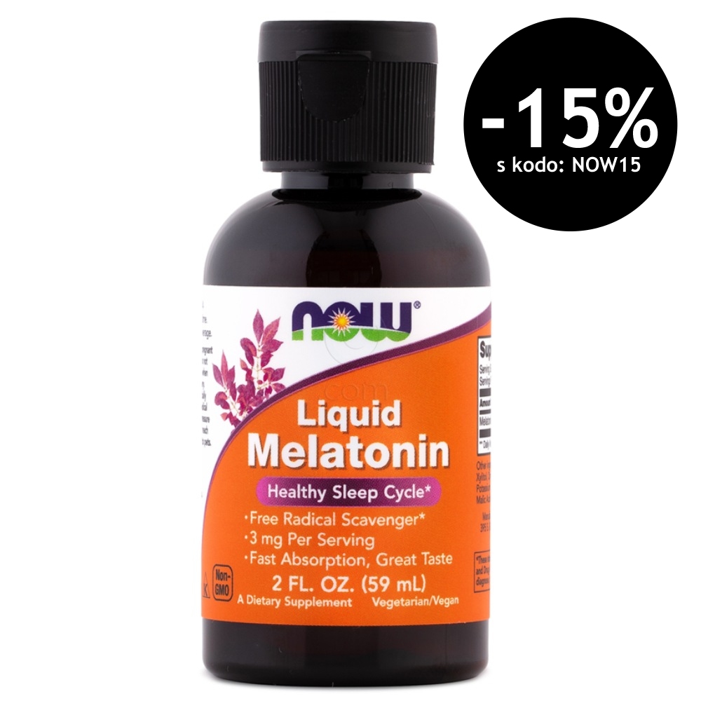 Melatonin NOW, tekočina (59 ml)
